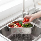 Velroxa Corner Sink Strainer & Organizer