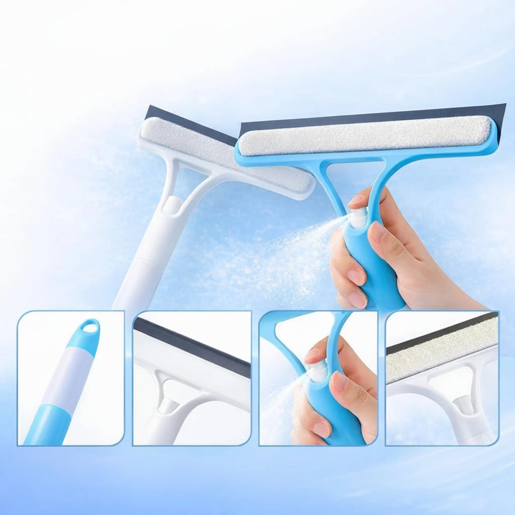 Velroxa 3-in-1 Spray Glass Wiper