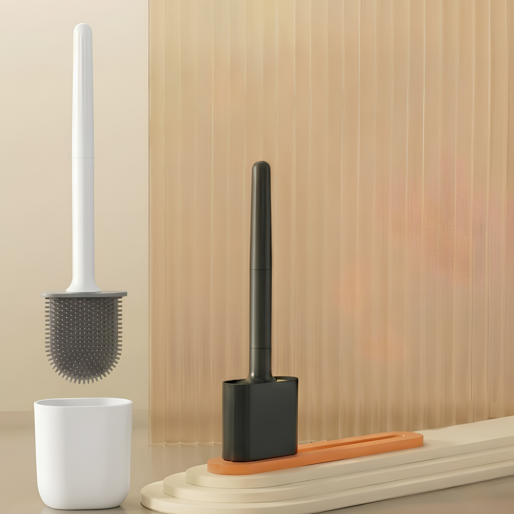 Velroxa Silicone Toilet Brush with Holder