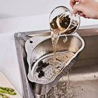 Velroxa Corner Sink Strainer & Organizer