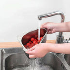 Velroxa Corner Sink Strainer & Organizer