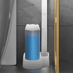 Velroxa Touch-Free Disposable Toilet Brush Kit with Wand and Refill Heads
