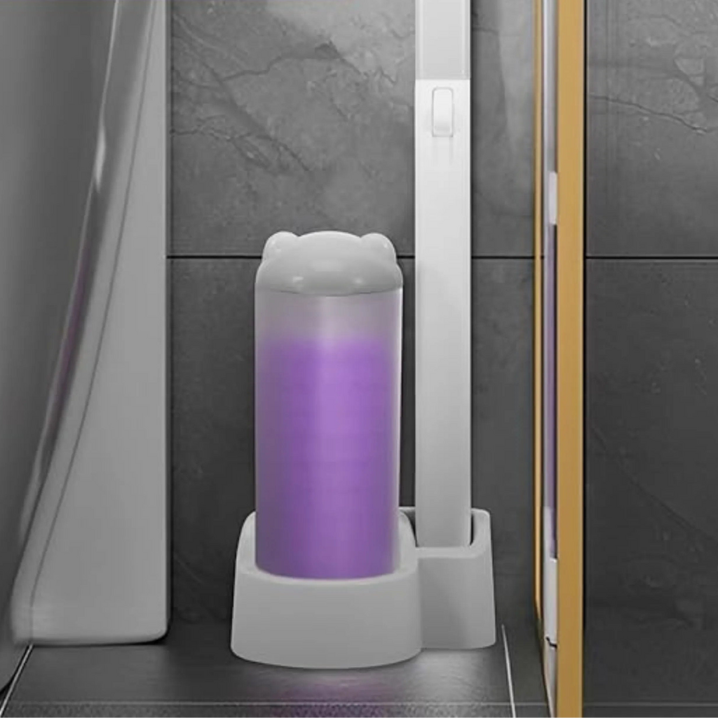 Velroxa Touch-Free Disposable Toilet Brush Kit with Wand and Refill Heads