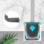Velroxa Silicone Toilet Brush with Holder
