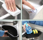 Velroxa Corner Sink Strainer & Organizer